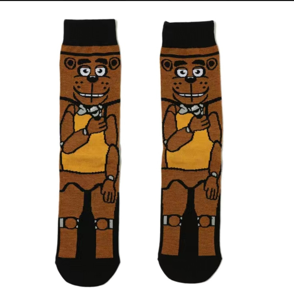 FNAF Five Nights At Freddy’s Socks - set of 3 - 1 size fits US 7-10 - Picture 4 of 7
